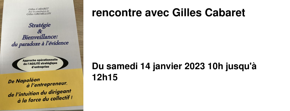 rencontre avec Gilles Cabaret