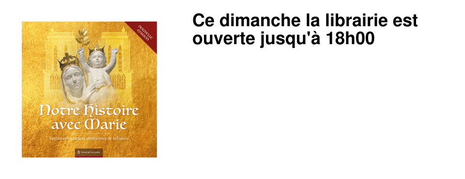 Ce dimanche la librairie est ouverte jusqu'� 18h00