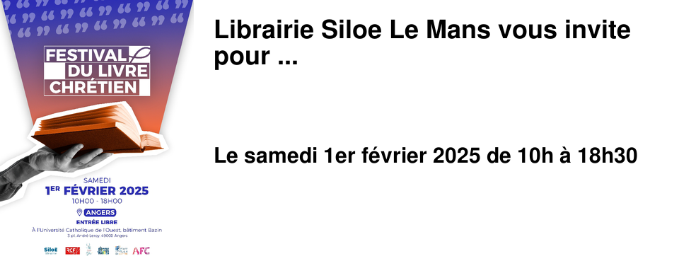 Librairie Siloe Le Mans vous invite pour ...