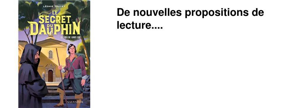 De nouvelles propositions de lecture....